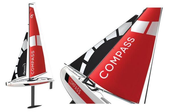 Compass 65 cm. ABS Yelkenli RC Yellkenli Tekne, Volantex EXA791-1 - Görsel 6