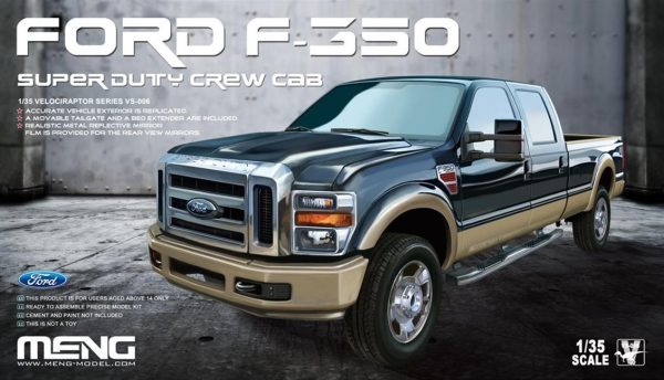 1/35 Ford F-350 Super Duty Çift Kabinli Kamyonet Maketi, Meng VS006