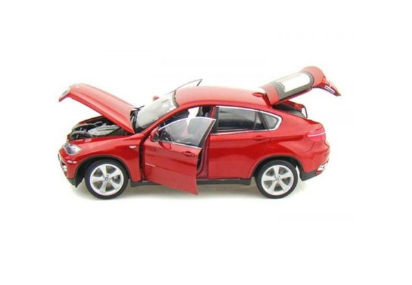 1/18 2009 Bmw X 6 Kırmızı Diecast Araba, Welly 18031 - Görsel 3