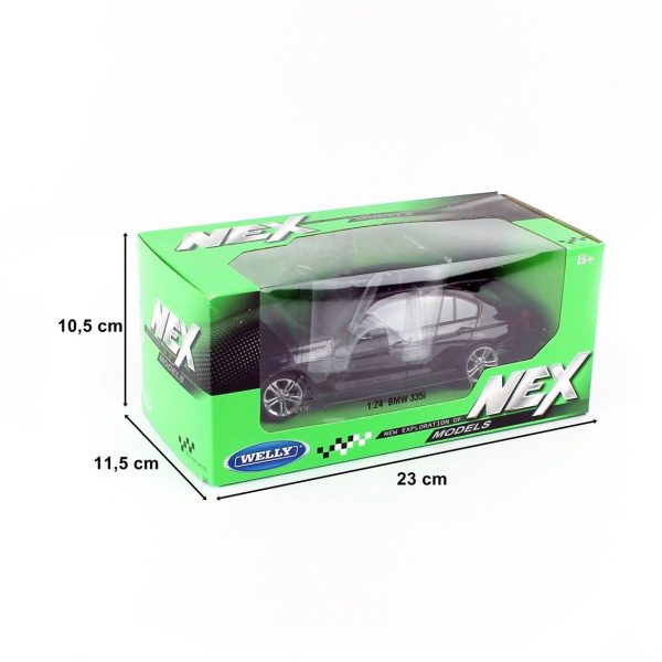 1/24 2014 Bmw 335i Siyah Diecast Araba, Welly 24039 - Görsel 5