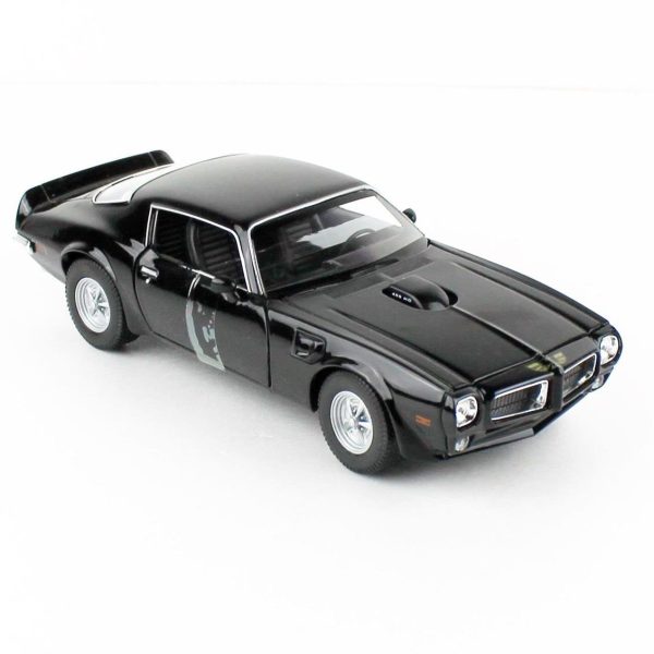 1/24 1972 Pontiac Firebird Trans Am Siyah Diecast Araba, Welly 24075