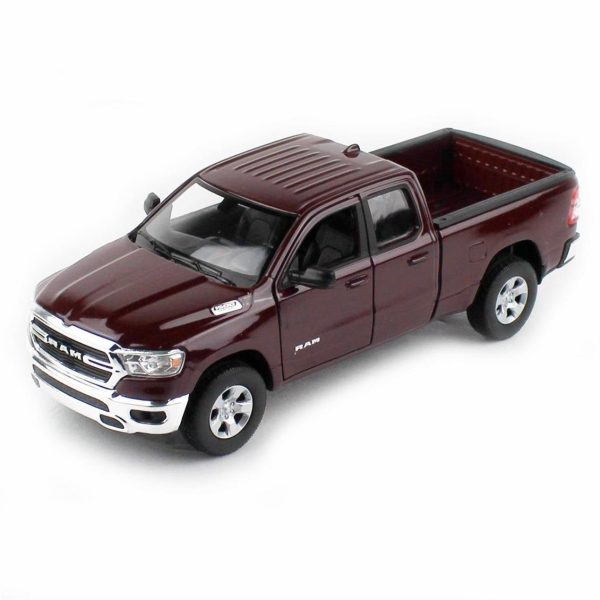1/24 2019 Ram 1500 Koyu Kırmızı/Kahverengi Diecast Araba, Welly 24104 - Görsel 2