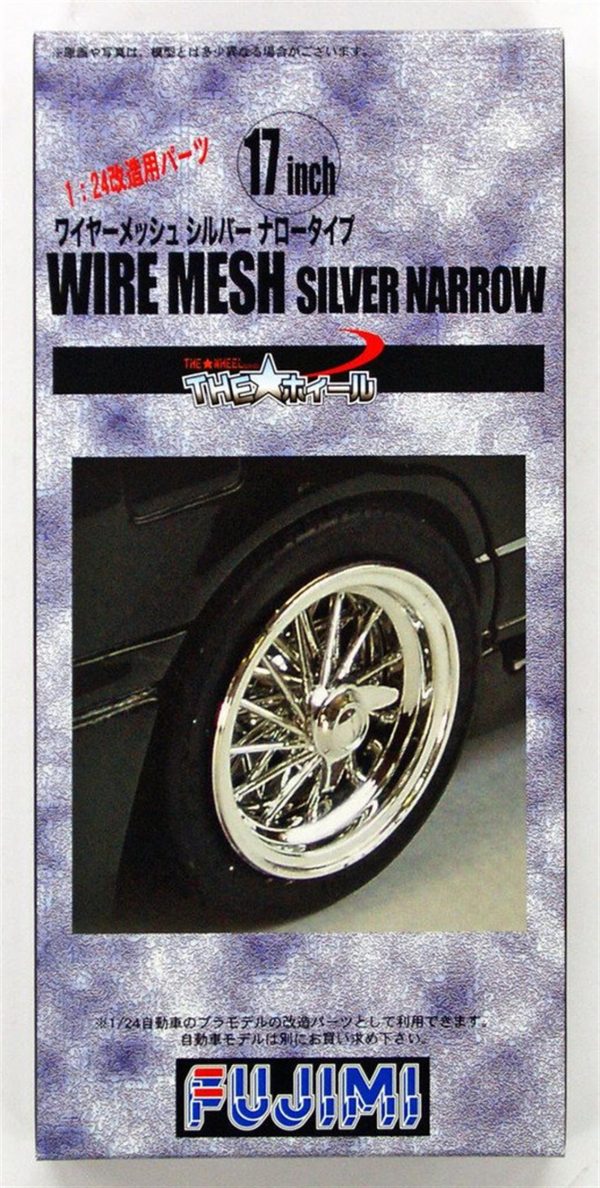 1/24 17 inch Wirmesh Wheel Gümüş Type (N Maketi, Fujimi 192819