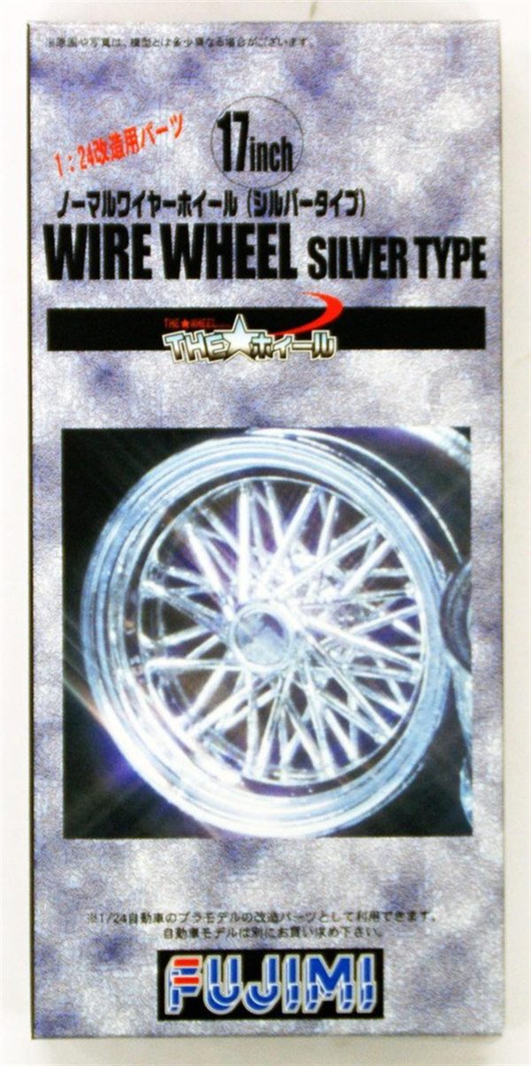1/24 17 inch Wire Wheel (Gümüş) Maketi, Fujimi 193229