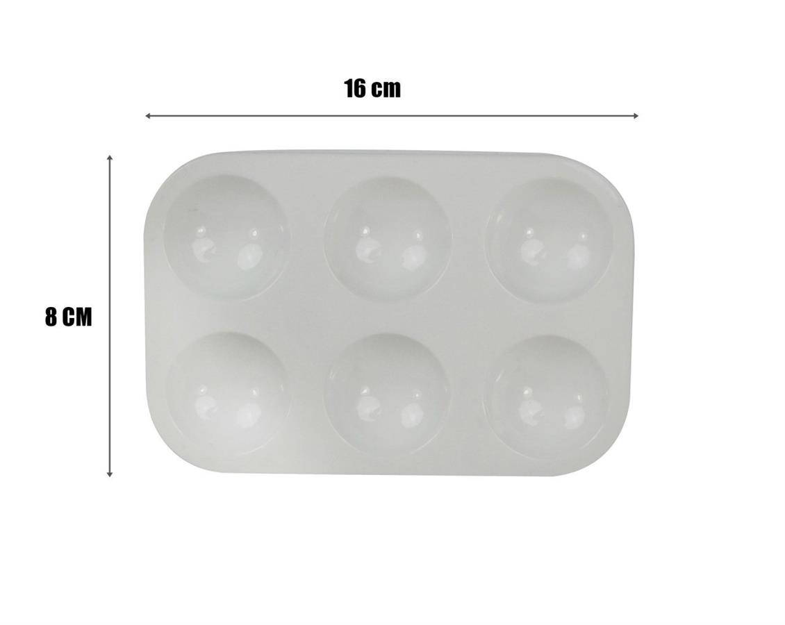 Boya Paleti 6 Gözlü 8x13 cm. - Görsel 2