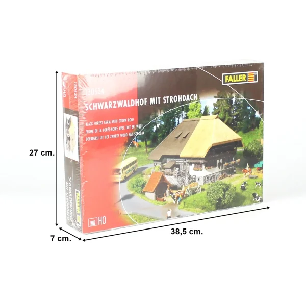 1/87 Kara Ormanlarda Sazdan Çatılı Çiftlik Evi Maketi, Faller 130534 - Görsel 4