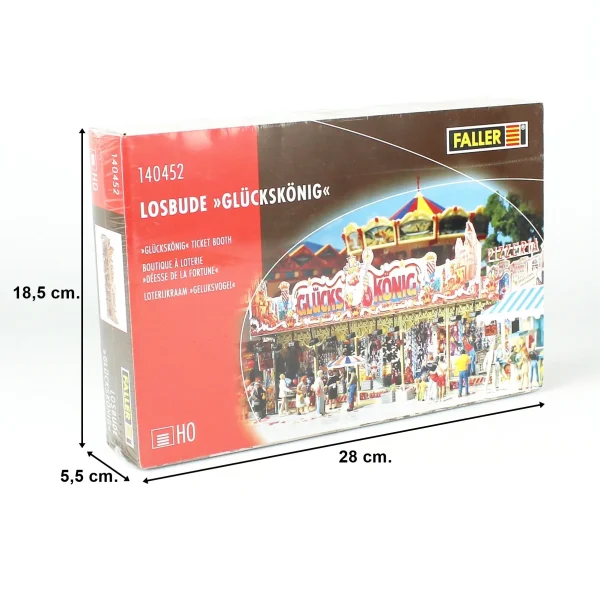 1/87 Glückskönig bilet gişesi maketi, Faller 140452 - Görsel 5