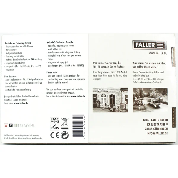 1/87 Car System MB Sprinter Herpa, Faller 161435 - Görsel 3