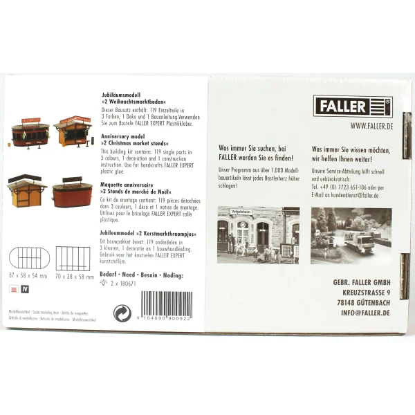 1/87 Noel Alışveriş Stand Maketi, Faller 190092 - Görsel 4