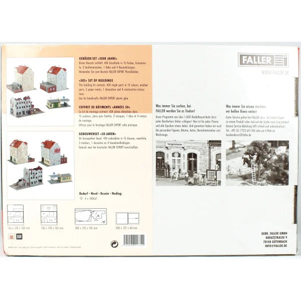 1/87 Faller 50. Yıl Bina Set Maketi, Faller 191772 - Görsel 3