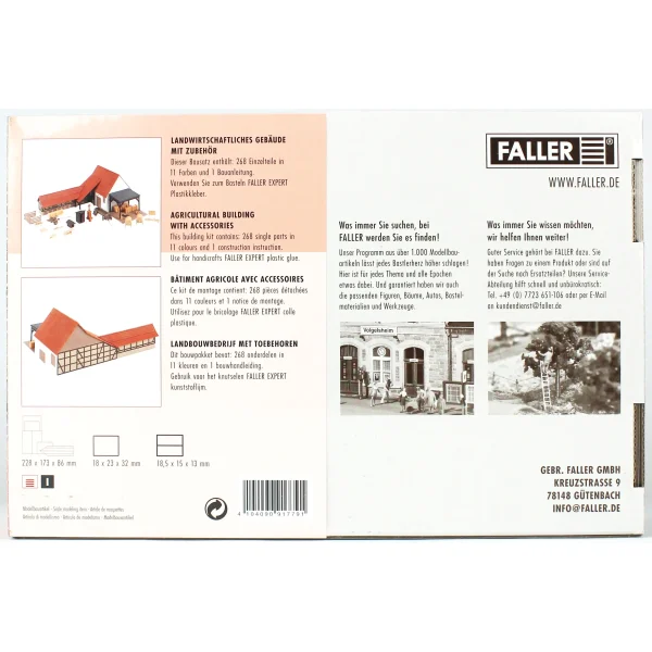 1/87 Çiftlik Evi ve Yapıları Maketi, Faller 191779 - Görsel 4