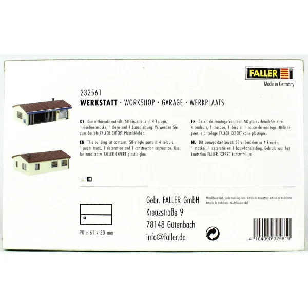 1/160 Oto Tamirhanesi Maketi, Faller 232561 - Görsel 4