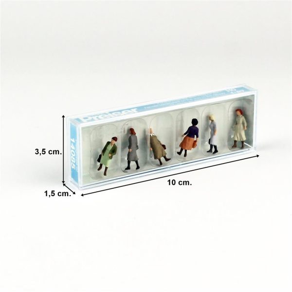 1/87 Kadın Yolcular Figürleri 6 Adet, Preiser 14085 - Görsel 4