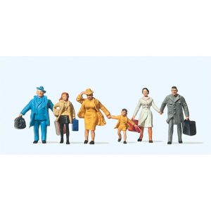 1/87 Trene Giden Yolcular Figürleri 6 Adet, Preiser 14142