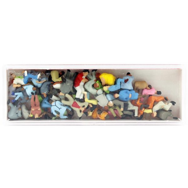 1/87 Oturan Yolcular Figürleri 48 Adet, Preiser 14418 - Görsel 2