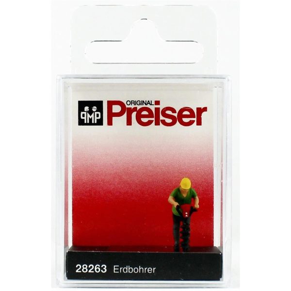 1/87 Zemin Burgusu Kullanan İşçi Figürü, Preiser 28263 - Görsel 2