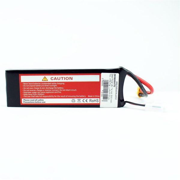 2S 7.4 Volt 5000 mAh 70C XT60 Fişli Lipo Pil, Zeee Power - Görsel 3
