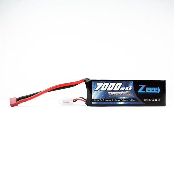 2S 7.4 Volt 7000 mAh 100C T-Deans Fişli Lipo Pil, Zeee Power - Görsel 2
