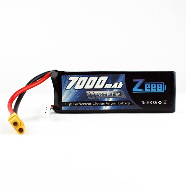 2S 7.4 Volt 7000 mAh 70C XT60 Fişli Lipo Pil, Zeee Power - Görsel 4