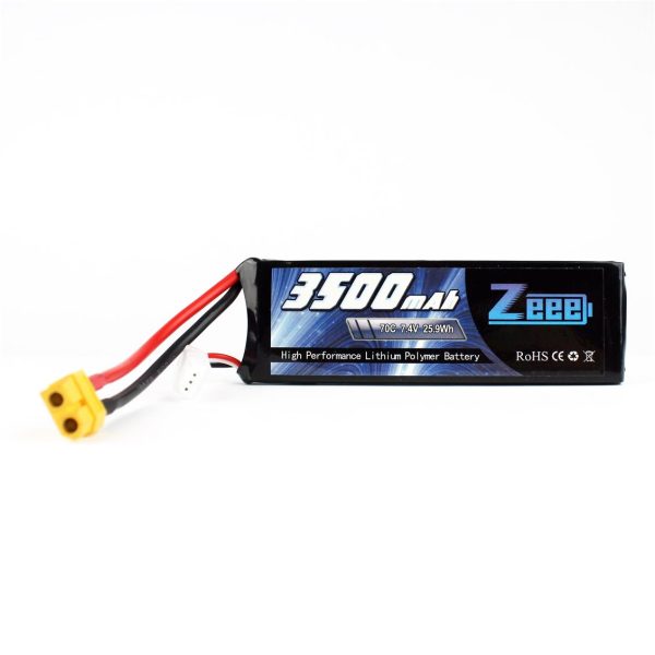 2S 7.4 Volt 3500 mAh 70C XT60 Fişli Lipo Pil, Zeee Power - Görsel 2