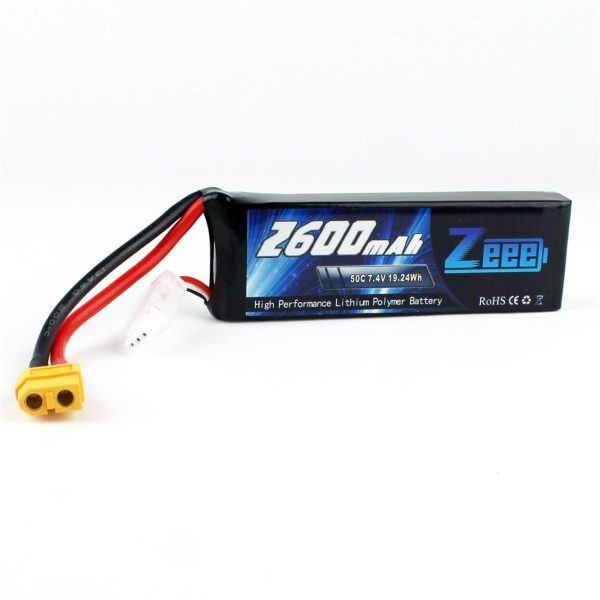 2S 7.4 Volt 2600 mAh 50C XT60 Fişli Lipo Pil, Zeee Power - Görsel 4