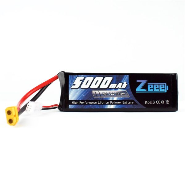 2S 7.4 Volt 5000 mAh 70C XT60 Fişli Lipo Pil, Zeee Power - Görsel 2
