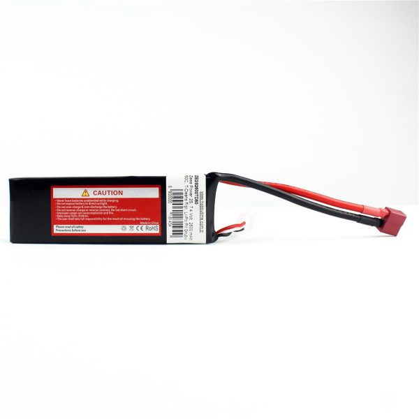 2S 7.4 Volt 2600 mAh 50C T-Deans Fişli Lipo Pil, Zeee Power - Görsel 3