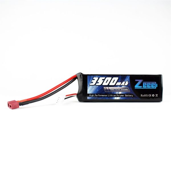 3S 11.1 Volt 3500 mAh 100C T-Deans Fişli Lipo Pil, Zeee Power - Görsel 2