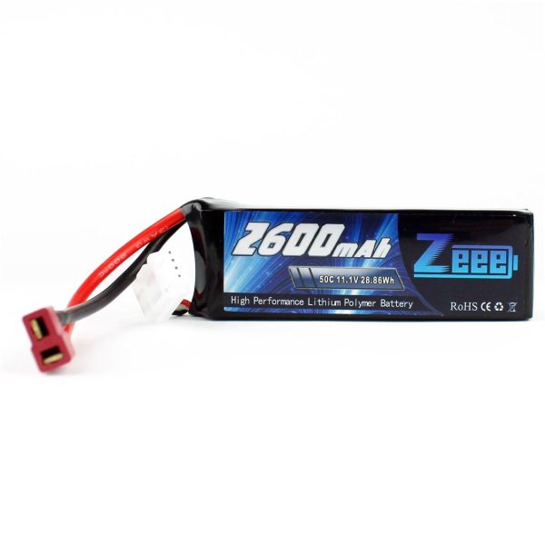 3S 11.1 Volt 2600 mAh 50C T-Deans Fişli Lipo Pil, Zeee Power - Görsel 2