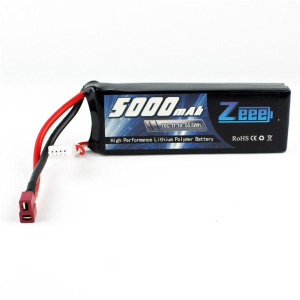 3S 11.1 Volt 5000 mAh 70C T-Deans Fişli Lipo Pil, Zeee Power - Görsel 4