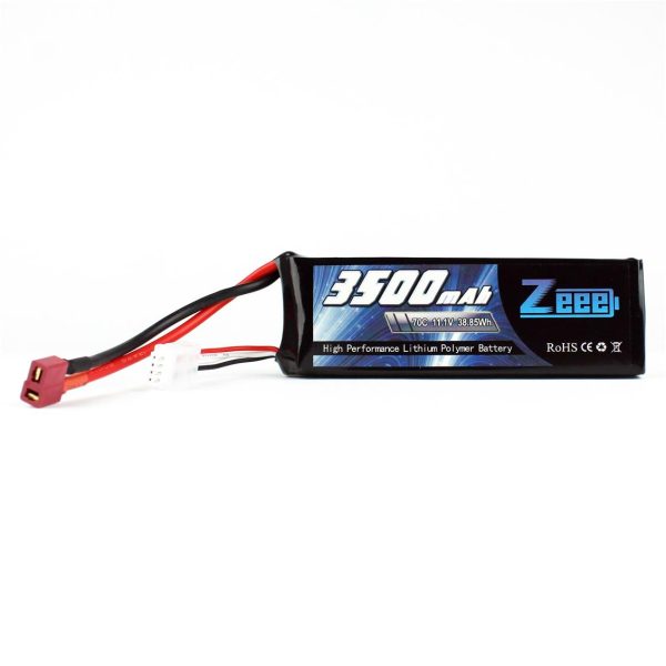 3S 11.1 Volt 3500 mAh 70C T-Deans Fişli Lipo Pil, Zeee Power - Görsel 2