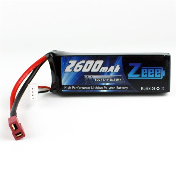 3S 11.1 Volt 2600 mAh 50C T-Deans Fişli Lipo Pil, Zeee Power - Görsel 4