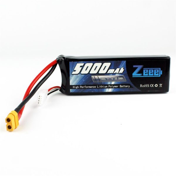3S 11.1 Volt 5000 mAh 100C XT60 Fişli Lipo Pil, Zeee Power - Görsel 4