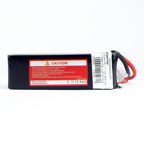 3S 11.1 Volt 2600 mAh 50C T-Deans Fişli Lipo Pil, Zeee Power - Görsel 3
