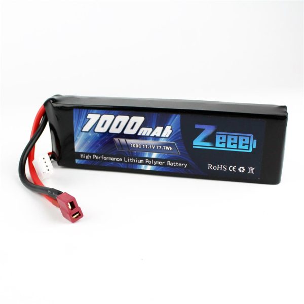 3S 11.1 Volt 7000 mAh 100C T-Deans Fişli Lipo Pil, Zeee Power - Görsel 4