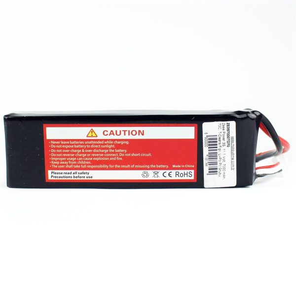 3S 11.1 Volt 7000 mAh 70C T-Deans Fişli Lipo Pil, Zeee Power - Görsel 3