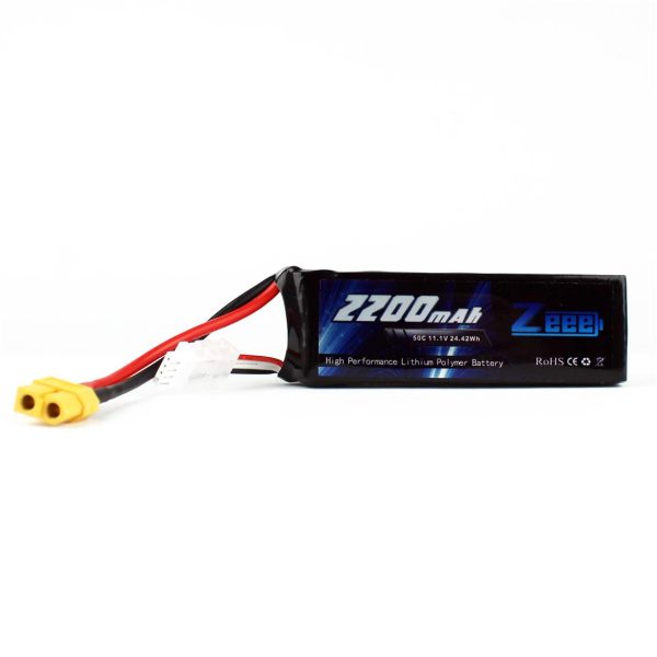 3S 11.1 Volt 2200 mAh 50C XT60 Fişli Lipo Pil, Zeee Power - Görsel 2