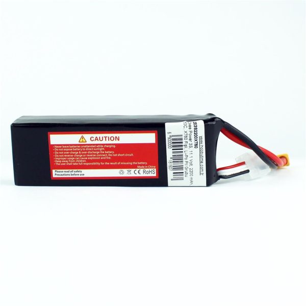 3S 11.1 Volt 2200 mAh 50C XT60 Fişli Lipo Pil, Zeee Power - Görsel 3