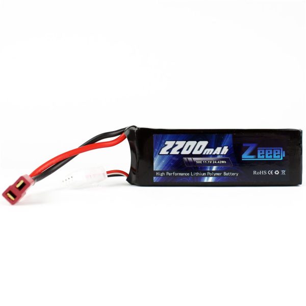 3S 11.1 Volt 2200 mAh 50C T-Deans Fişli Lipo Pil, Zeee Power - Görsel 2