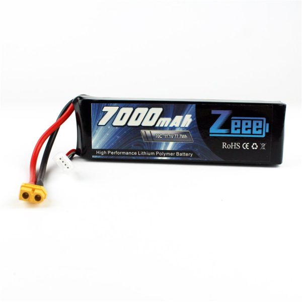 3S 11.1 Volt 7000 mAh 70C XT60 Fişli Lipo Pil, Zeee Power - Görsel 4