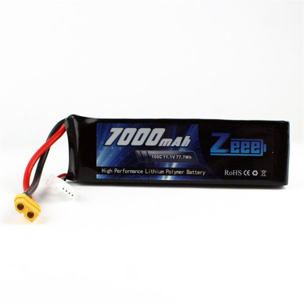 3S 11.1 Volt 7000 mAh 100C XT60 Fişli Lipo Pil, Zeee Power - Görsel 4