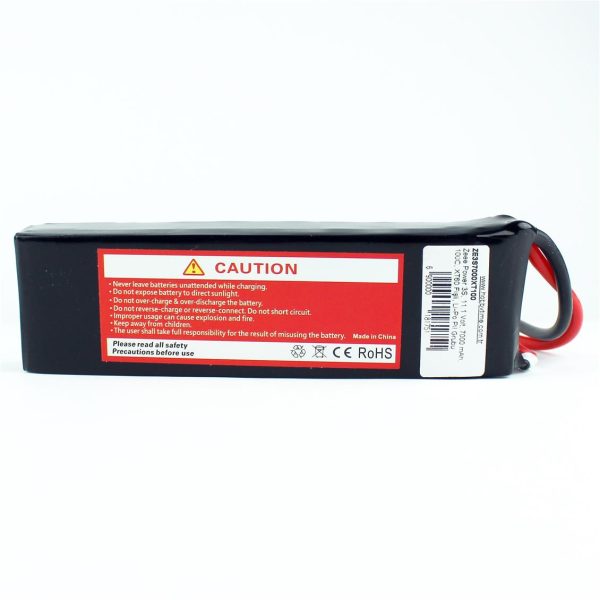 3S 11.1 Volt 7000 mAh 100C XT60 Fişli Lipo Pil, Zeee Power - Görsel 3