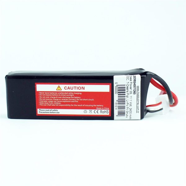 3S 11.1 Volt 2400 mAh 50C T-Deans Fişli Lipo Pil, Zeee Power - Görsel 3