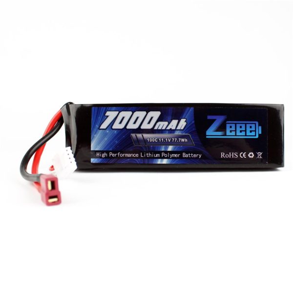3S 11.1 Volt 7000 mAh 100C T-Deans Fişli Lipo Pil, Zeee Power - Görsel 2