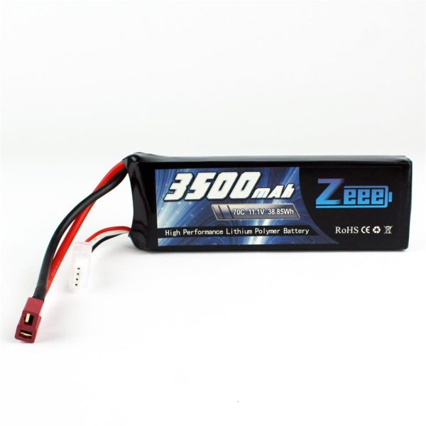 3S 11.1 Volt 3500 mAh 70C T-Deans Fişli Lipo Pil, Zeee Power - Görsel 4