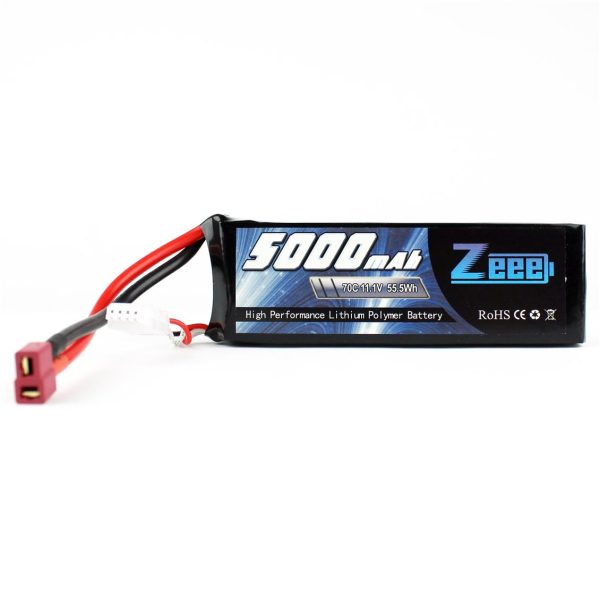3S 11.1 Volt 5000 mAh 70C T-Deans Fişli Lipo Pil, Zeee Power - Görsel 2