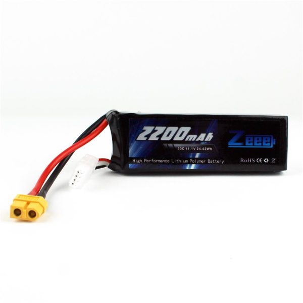 3S 11.1 Volt 2200 mAh 50C XT60 Fişli Lipo Pil, Zeee Power - Görsel 4