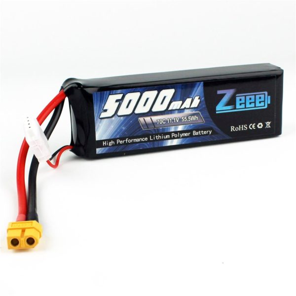 3S 11.1 Volt 5000 mAh 70C XT60 Fişli Lipo Pil, Zeee Power - Görsel 4