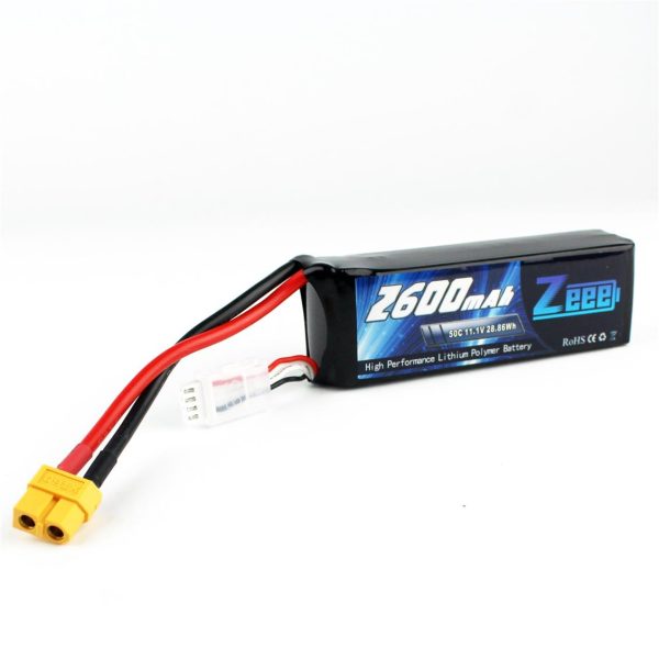 3S 11.1 Volt 2600 mAh 50C XT60 Fişli Lipo Pil, Zeee Power - Görsel 4