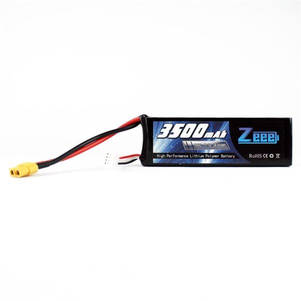 3S 11.1 Volt 3500 mAh 100C XT60 Fişli Lipo Pil, Zeee Power - Görsel 2
